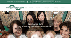 Desktop Screenshot of evergreeneyecare.com